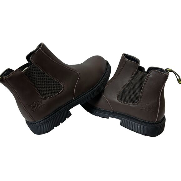 NolinShield Mens 8.5 Brown Leather Chelsea Boots Slip Resistant Ankle EU‎ 42 - Picture 9 of 11